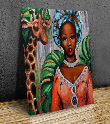 Portrait african girl - of, an