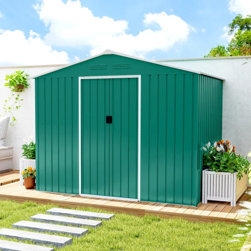 6ft steel garden storage - x,