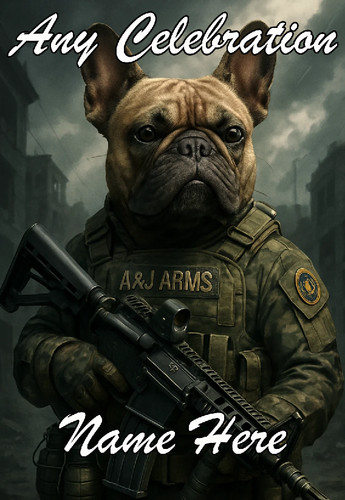 Nai144 french bulldog armed - nai144,