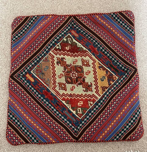 Handwoven kilim cushion cover - cushion,