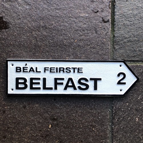 Belfast cast iron - street, sign
