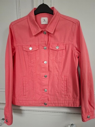 Ladies coral pink denim - coral,
