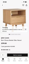 New John Lewis Bedside Cabinet