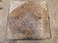 B125 Ductile Iron Heavy Duty Manhole Cover & Frame 487x487 Rapid Slide 12.5 ton