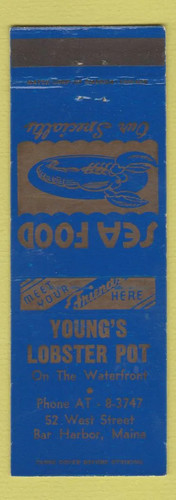 Matchbook cover young s - matchbook,