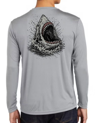 Great shark jaw - shark, fishing