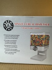 Double/Single Cereal Dispenser Dry food Container Machine/Storage holds 19 Ounce