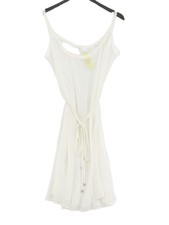 Gideon Oberson Women's Blouse L White 100% Other Sleeveless Round Neck Basic