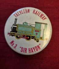 Talyllyn Railway No. 3 Sir Haydn Vintage Badge Pin 4cm Train