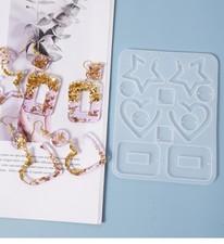 Silicone Jewelry Making Mold Earring Pendant Resin Casting Epoxy Mould Tool DIY