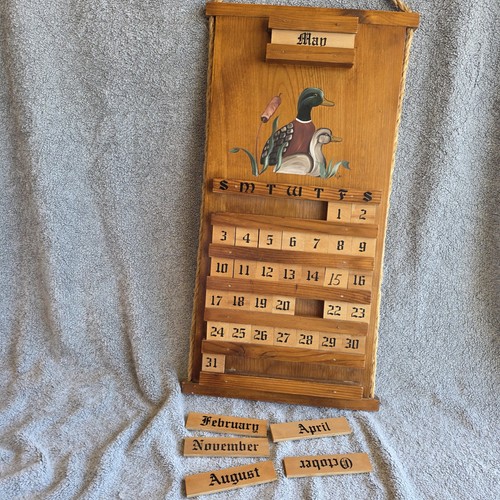 Vintage wooden perpetual - vintage,
