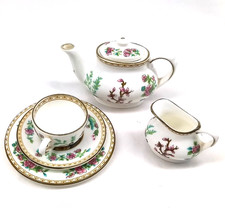 Coalport Indian Tree Bone China Miniature Dolls Set Teapot Jug Cup Saucer Plate