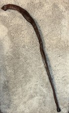 VINTAGE HAND CARVED DARK WOOD