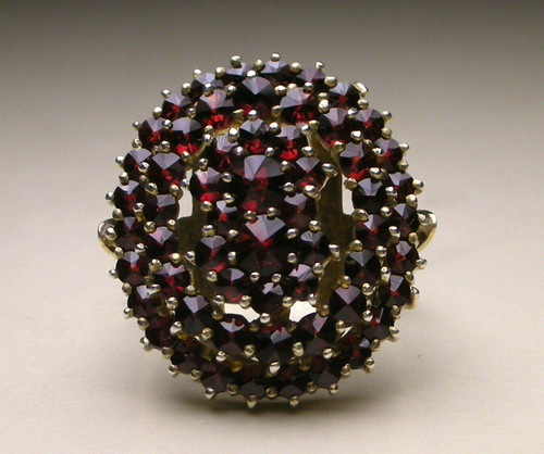 Vintage garnet bohemian - vintage,