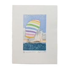 Spinnaker In The Sun Sail Boat