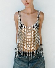 Zara Metallic Mirrored