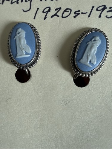 Vintage wedgwood oval blue - vintage,