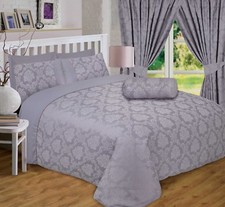 REGENCY GREY SILVER JACQUARD