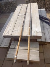 Rare Vintage Bruce & Walker “Mk lV G S/U“ 10ft 2pc fibreglass carp rods+bags x2