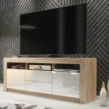 160cm TV Unit White High Gloss