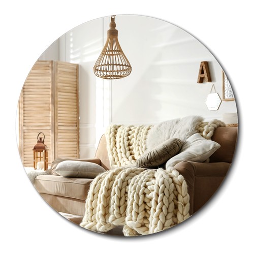 Round wall mirror - round,