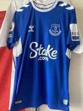 Everton Match Worn Shirt v. Manchester United Demarai Gray