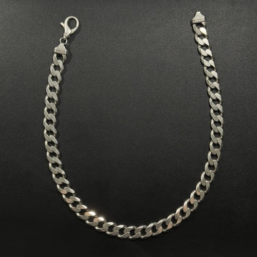 Heavy 925 sterling silver - silver, curb