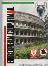 Liverpool v Roma 1984 European Cup Final Programme