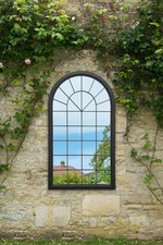 Large Black Wall Mirror Rustic