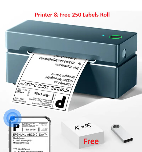 Direct thermal label - 4"x6",