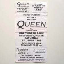 Queen Knebworth Ticket +