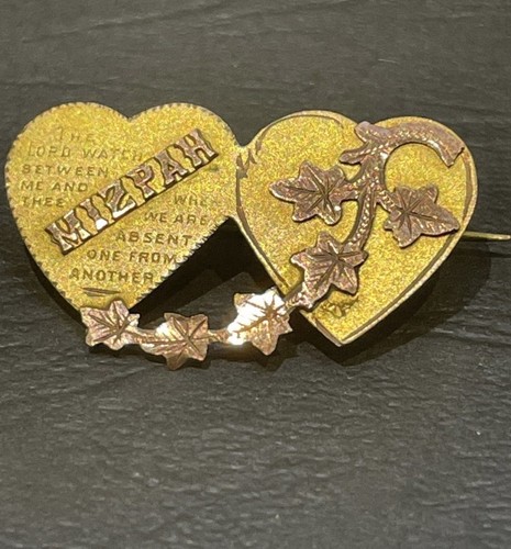 Antique two tone 9ct gold - tone,