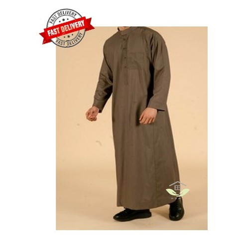 Arabic khakhi mens thobe - arabic, jubba