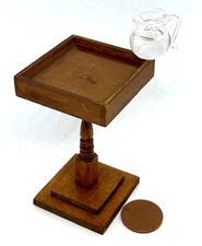 Dolls House Miniature Filled Wooden Church Font and Jug 1:12 Scale tumdee