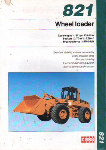 Case 821 wheel - wheel, loader