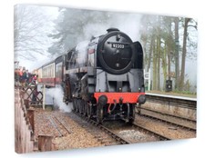 STEAM TRAIN CANVAS PICTURE PRINT WALL ART D312