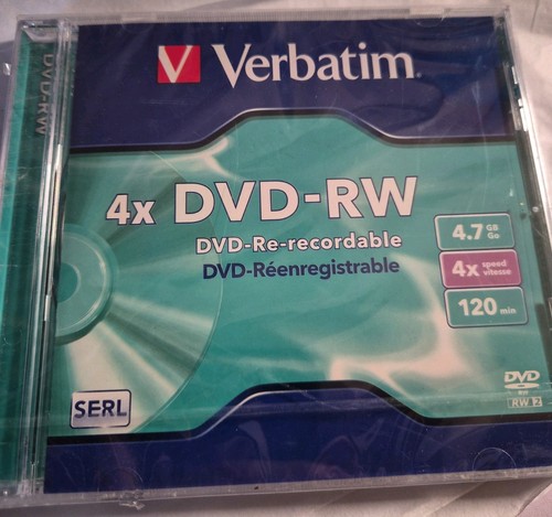 Verbatim dvd new sealed - verbatim, dvd-rw