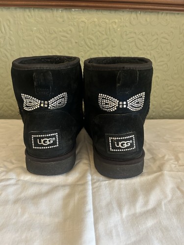 Ugg swarovski classic black - x,