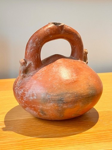 Antique peruvian ceramic pot - peruvian,