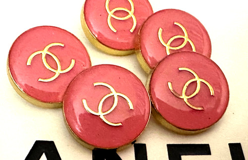 Chanel buttons pink - 10,