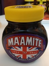 MARMITE MA'AMITE JAR PLATINUM JUBILEE QUEEN ELIZABETH UNION JACK LIMITED EDITION