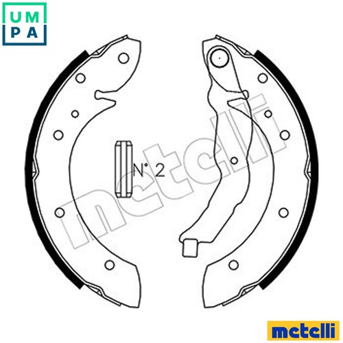 Brake shoe set 0015 - brake, 53-0015