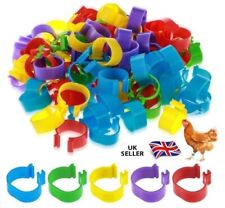 16mm Reusable Birds Rings Chicken Poultry Duck Quail Foot Tags Clips Leg Ring UK