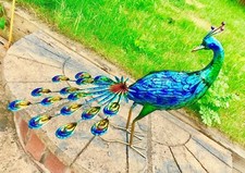 Beautiful Large Peacock Bird for Garden Statue or Decorative Ornament 