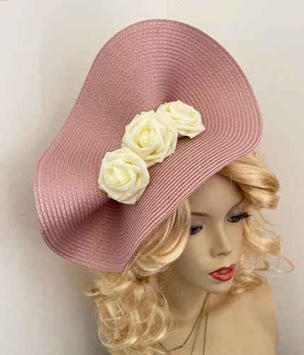 Fascinator blush pink cream - blush,