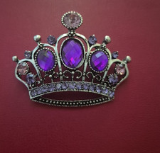 Crown Brooch Vintage inspired