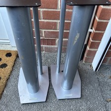 Mission Speaker Stands X 2 Vintage Y2K Silver Very Rare & Very Hard To Find Wow