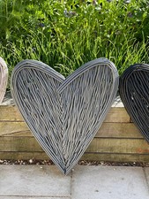 Hand Painted Large Grey Wicker
