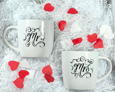 Mr & Mrs Wedding Mugs –