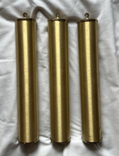 3 x Long Case Grandfather Brass Clock Weights Heavy